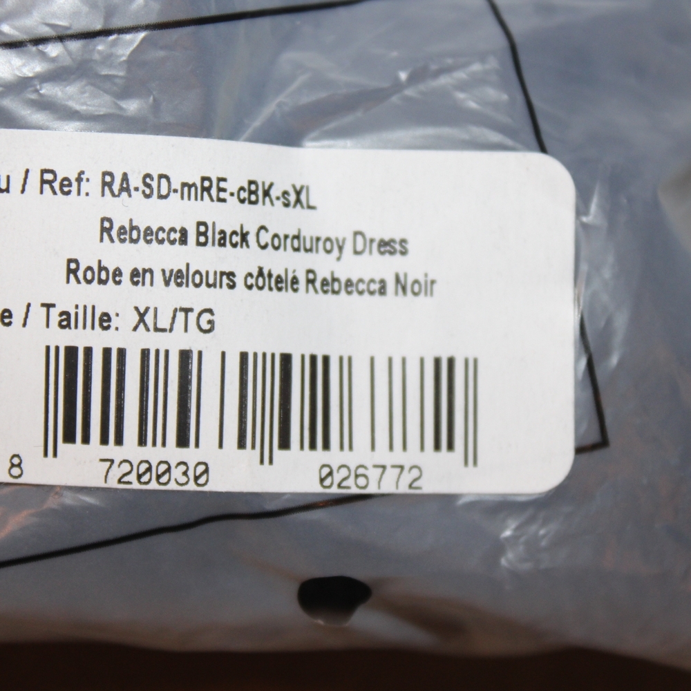 Rachel Black Curduroy Dress - Picture 6 of 6